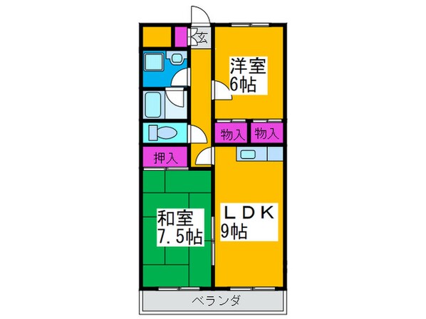 ラグジェレディＫ参号館の物件間取画像